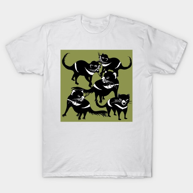 Tasmanian Devil - Endangered Species T-Shirt by topologydesign